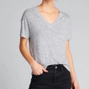 Rag & Bone V-Neck Gray Heathered Women's Top SzS
